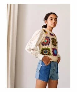 Deals 🛒 Mardy Crochet Top Ecru Bellerose Fashion Teen, Children 💯 -Outlet Kids' Fashion Store mardy crochet top ecru bellerose fashion teen children 3