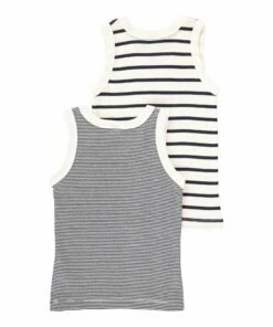 Coupon 🔥 Marinière Vest Top - Set of 2 Navy blue Petit Bateau Fashion Children 🔥 -Outlet Kids' Fashion Store mariniere vest top set of 2marini egrave re vest top set of 2 navy blue petit bateau fashion children 4