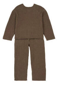 Discount 🌟 Marius Organic Cotton Waffle Pyjamas Chocolate Yoli & Otis Fashion Children 👏 -Outlet Kids' Fashion Store marius organic cotton waffle pyjamas chocolate yoli otis fashion children 3