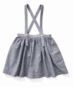 Top 10 🤩 Mavis Linen Striped Suspender Skirt Blue Soor Ploom Fashion Children 🔔