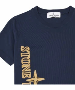 Discount ⭐ MC T-shirt Navy blue Stone Island Fashion Teen, Children 👍 -Outlet Kids' Fashion Store mc t shirtmc t shirt navy blue stone island fashion teen children 1