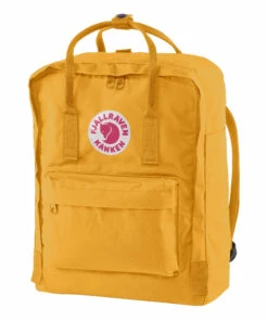 Outlet 😀 Medium Kanken Backpack Yellow Fj&auml;llr&auml;ven Fashion Children 😍