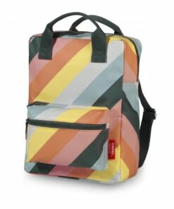 Flash Sale 💯 Medium Rainbow Recycled Plastic Backpack Blue Engel Fashion Children 🤩