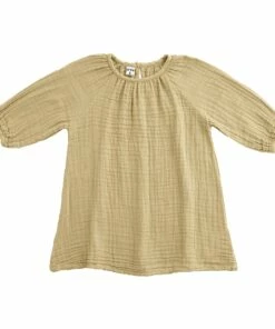 Cheapest 🛒 Mellow Yellow S048 Organic Cotton Nina 👗 Dress Pale yellow Numero 74 Fashion Children 🔥
