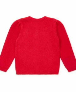 Hot Sale 🔥 Merino and Alpaca Cardigan Red Bonton Fashion Children 😀 -Outlet Kids' Fashion Store merino and alpaca cardigan red bonton fashion children 2
