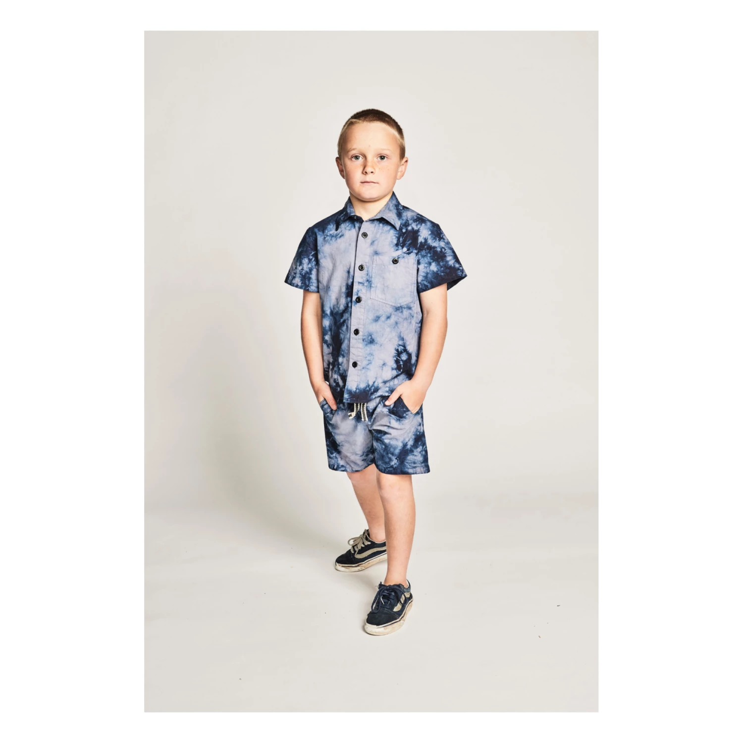 Wholesale 🔥 Messy Tie-Dye T-shirt Navy blue Munsterkids Fashion Teen, Children 😍 3 Wholesale 🔥 Messy Tie-Dye T-shirt Navy blue Munsterkids Fashion Teen, Children 😍 - Image 3