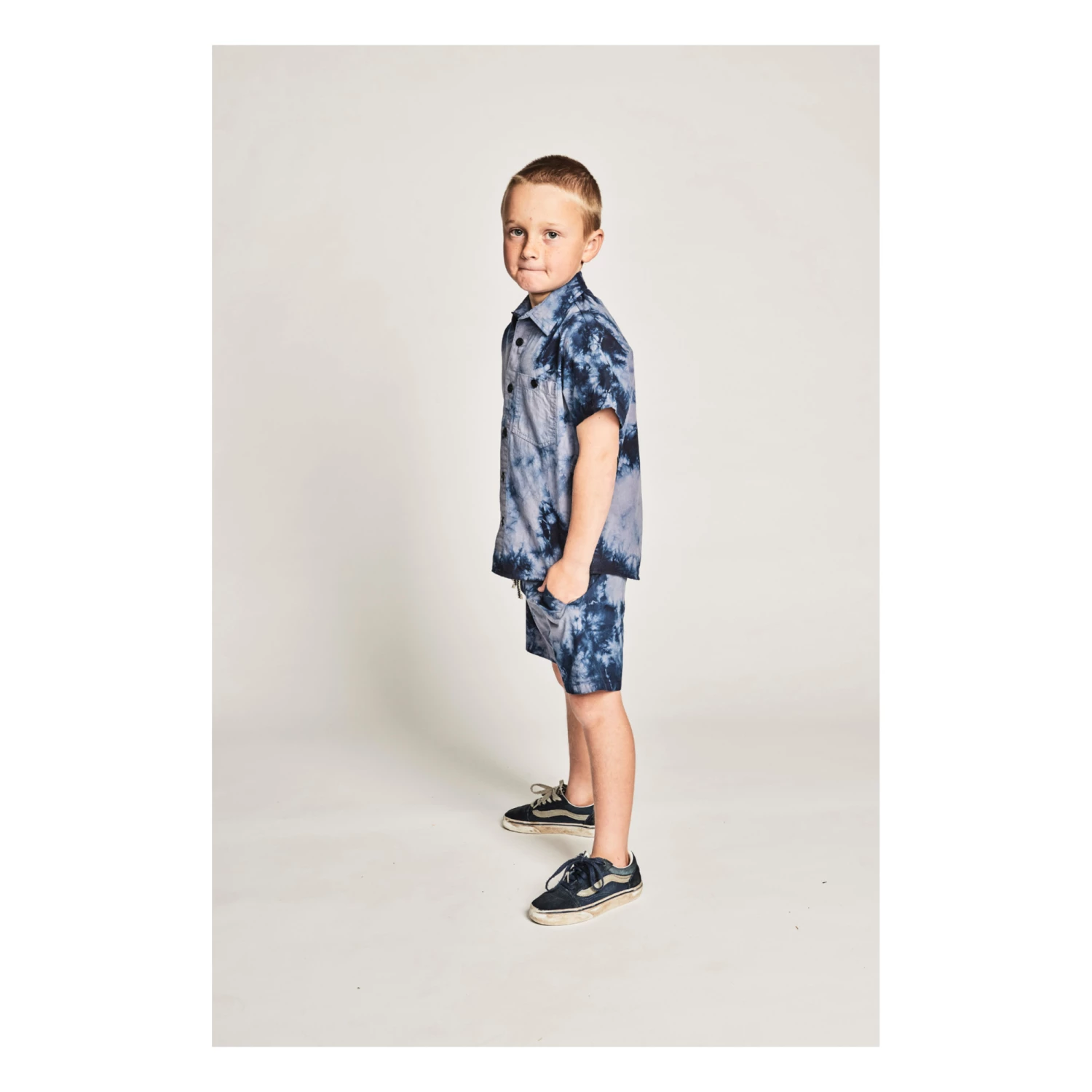 Wholesale 🔥 Messy Tie-Dye T-shirt Navy blue Munsterkids Fashion Teen, Children 😍 4 Wholesale 🔥 Messy Tie-Dye T-shirt Navy blue Munsterkids Fashion Teen, Children 😍 - Image 4