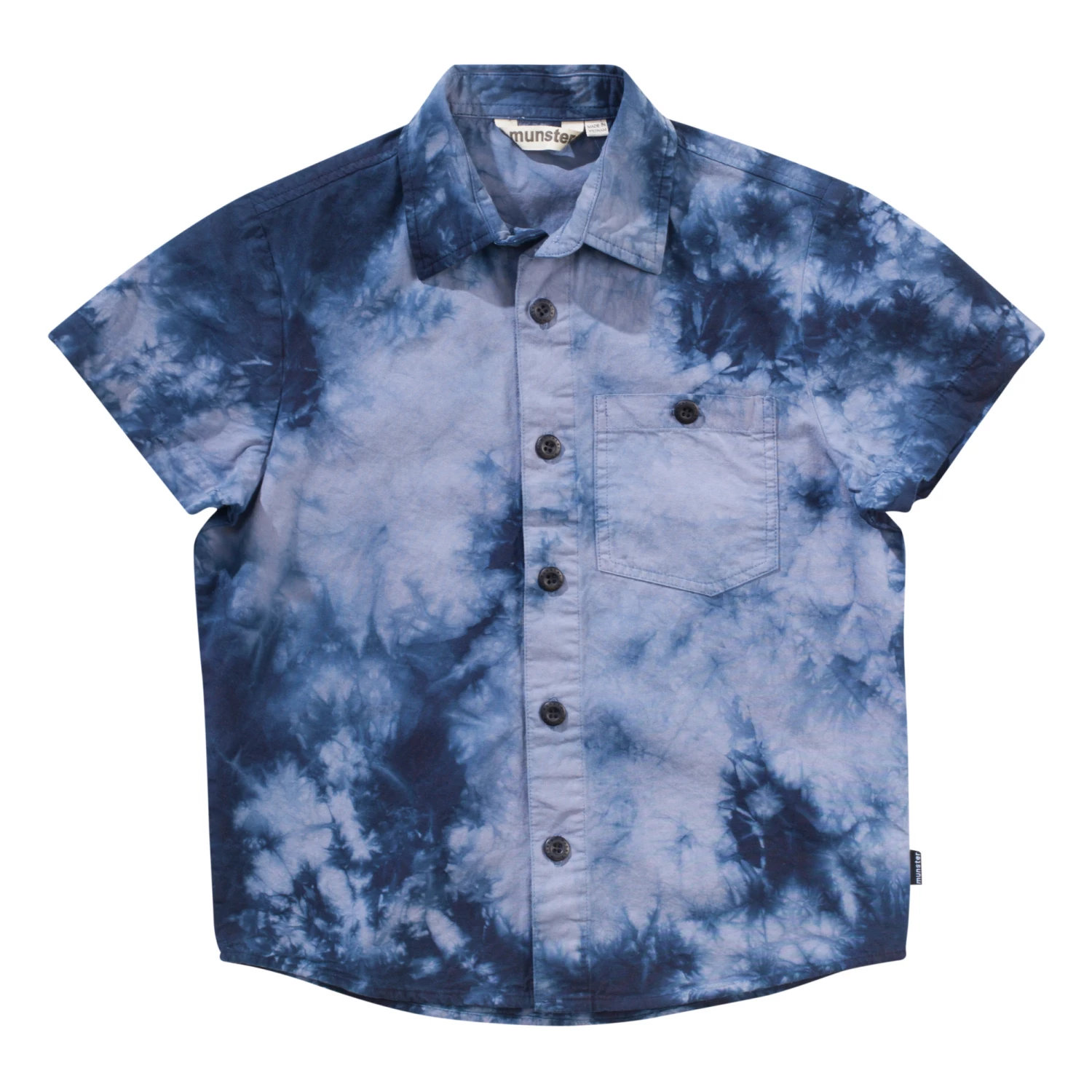 Wholesale 🔥 Messy Tie-Dye T-shirt Navy blue Munsterkids Fashion Teen, Children 😍 1 Wholesale 🔥 Messy Tie-Dye T-shirt Navy blue Munsterkids Fashion Teen, Children 😍