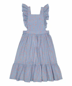 Best Pirce 🔔 Micheline Apron 👗 Dress Blue Louis Louise Fashion Children 🎉