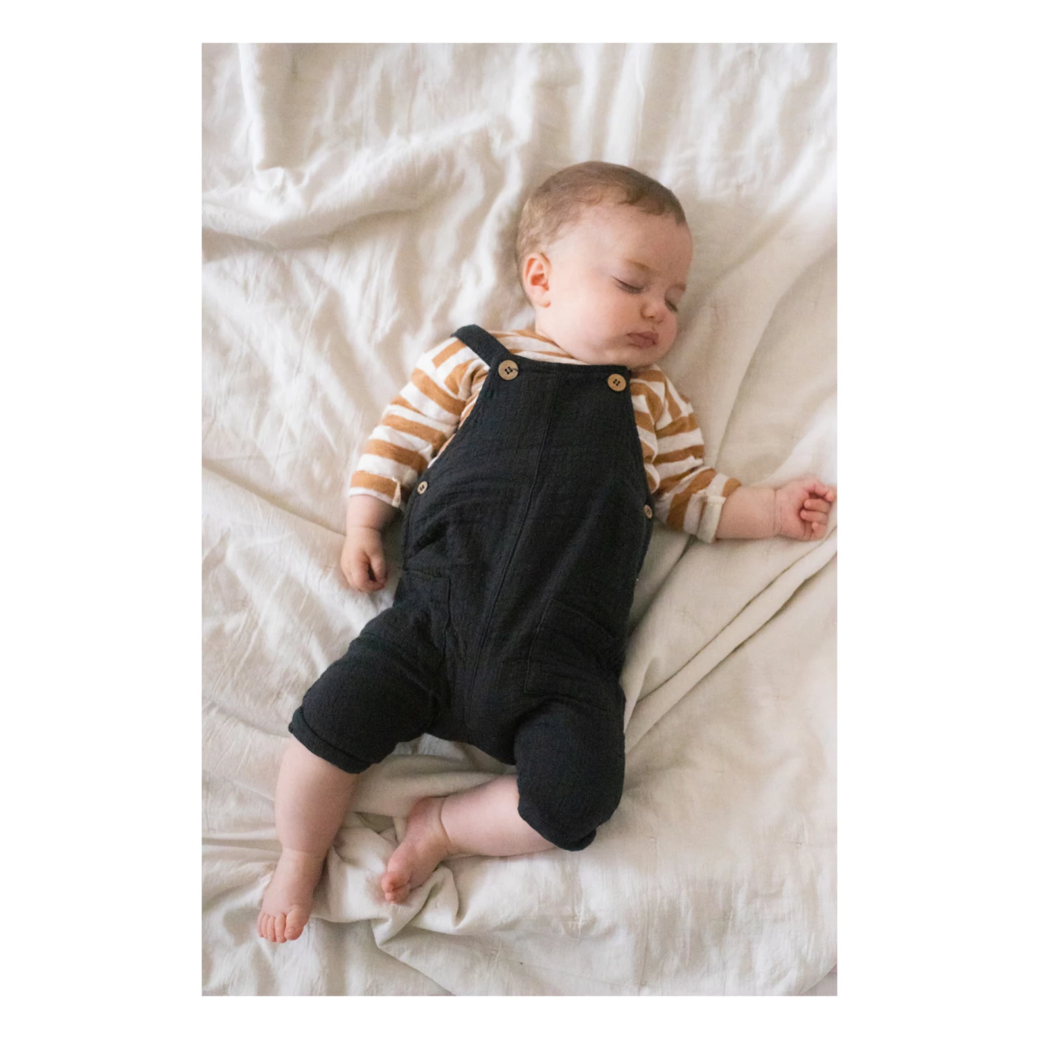 Outlet ⌛ Milena Double Cotton Muslin Jumpsuit Carbon 1+ in the family Fashion Baby, Children 👍 2 Outlet ⌛ Milena Double Cotton Muslin Jumpsuit Carbon 1+ in the family Fashion Baby, Children 👍 - Image 2