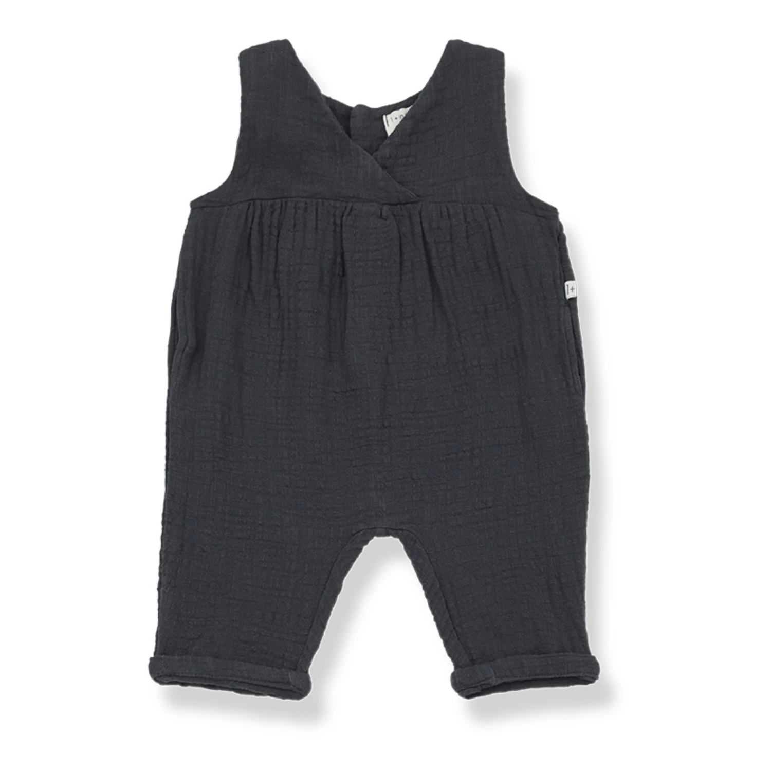 Outlet ⌛ Milena Double Cotton Muslin Jumpsuit Carbon 1+ in the family Fashion Baby, Children 👍 3 Outlet ⌛ Milena Double Cotton Muslin Jumpsuit Carbon 1+ in the family Fashion Baby, Children 👍 - Image 3