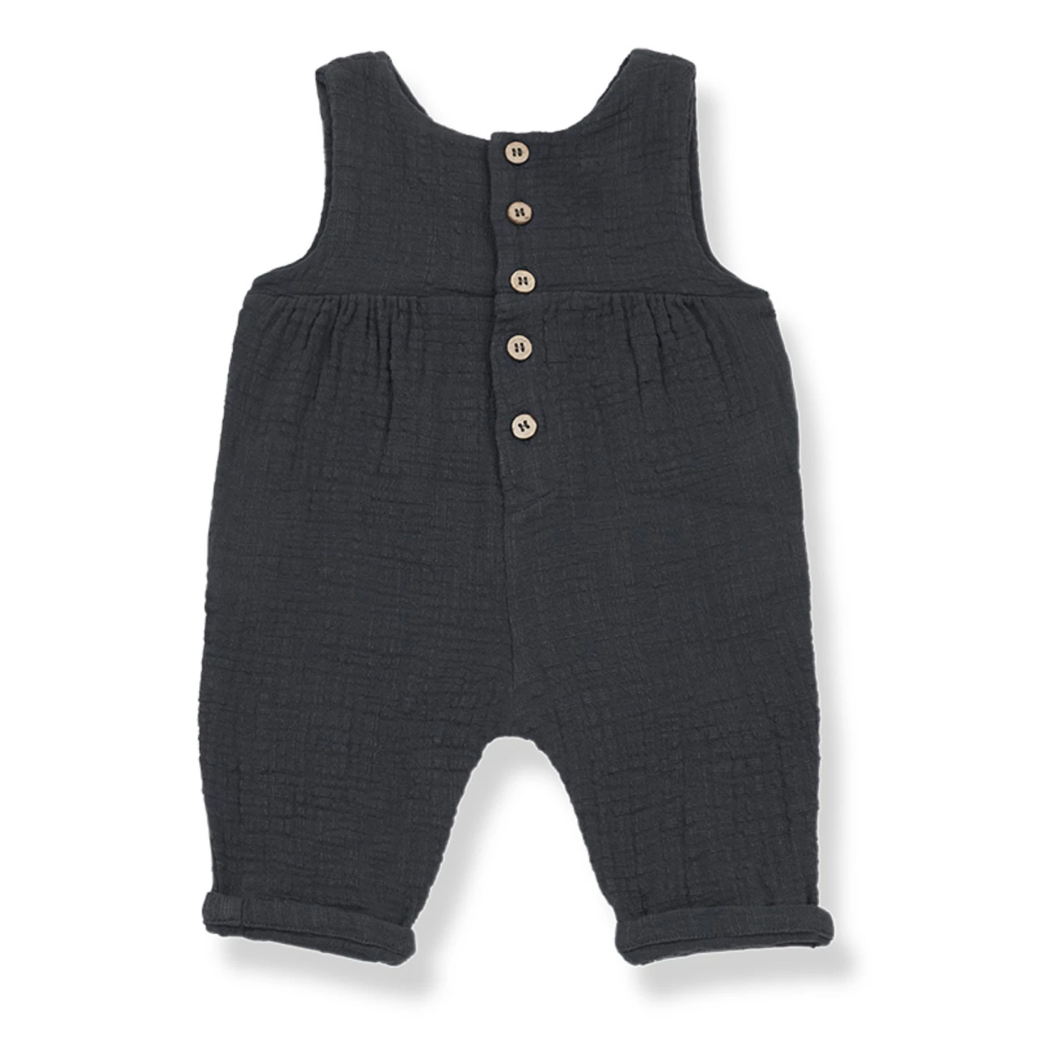 Outlet ⌛ Milena Double Cotton Muslin Jumpsuit Carbon 1+ in the family Fashion Baby, Children 👍 1 Outlet ⌛ Milena Double Cotton Muslin Jumpsuit Carbon 1+ in the family Fashion Baby, Children 👍