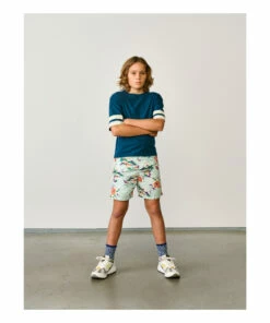 Hot Sale 🎉 Milow T-shirt Peacock blue Bellerose Fashion Teen, Children 🎁 -Outlet Kids' Fashion Store milow t shirt peacock blue bellerose fashion teen children 1