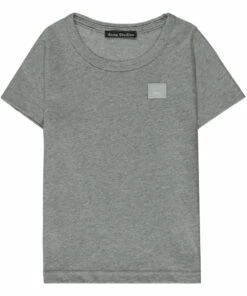 Best Pirce 🤩 Mini Nash Face T-Shirt Grey Acne Studios Fashion Children 👏