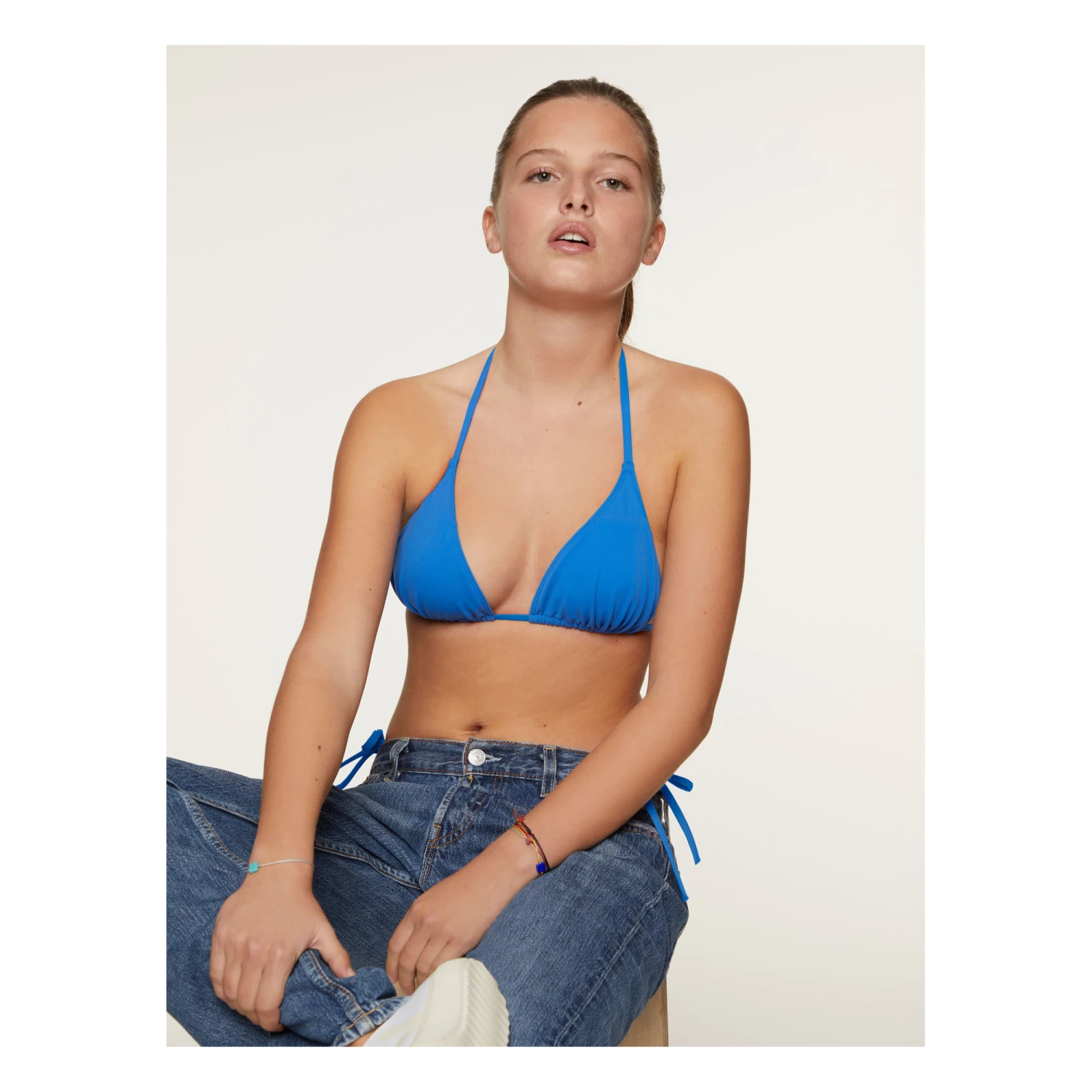 Budget ๐ฅ Mini Triangle ๐ Bikini Top Blue Miska Paris Fashion Teen, Children ๐ 2 Budget ๐ฅ Mini Triangle ๐ Bikini Top Blue Miska Paris Fashion Teen, Children ๐ - Image 2