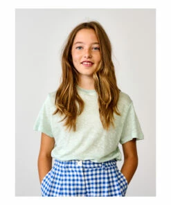 Best Pirce 🤩 Mio Linen T-shirt Pale blue Bellerose Fashion Teen, Children 🧨 -Outlet Kids' Fashion Store mio linen t shirt pale blue bellerose fashion teen children 4