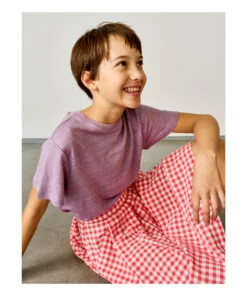 Best deal 😍 Mio Linen T-shirt Purple Bellerose Fashion Teen, Children ✔️ -Outlet Kids' Fashion Store mio linen t shirt purple bellerose fashion teen children 2