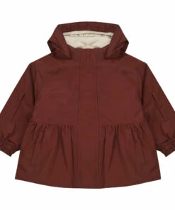 Brand new ✨ Mismou Frill Coat Burgundy Konges Slojd Fashion Children 🧨