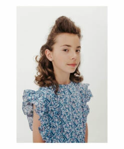 Best Sale 💯 Misty Frill 👗 Dress Blue Repose AMS Fashion Teen, Children 🎁 -Outlet Kids' Fashion Store misty frill dress blue repose ams fashion teen children 2