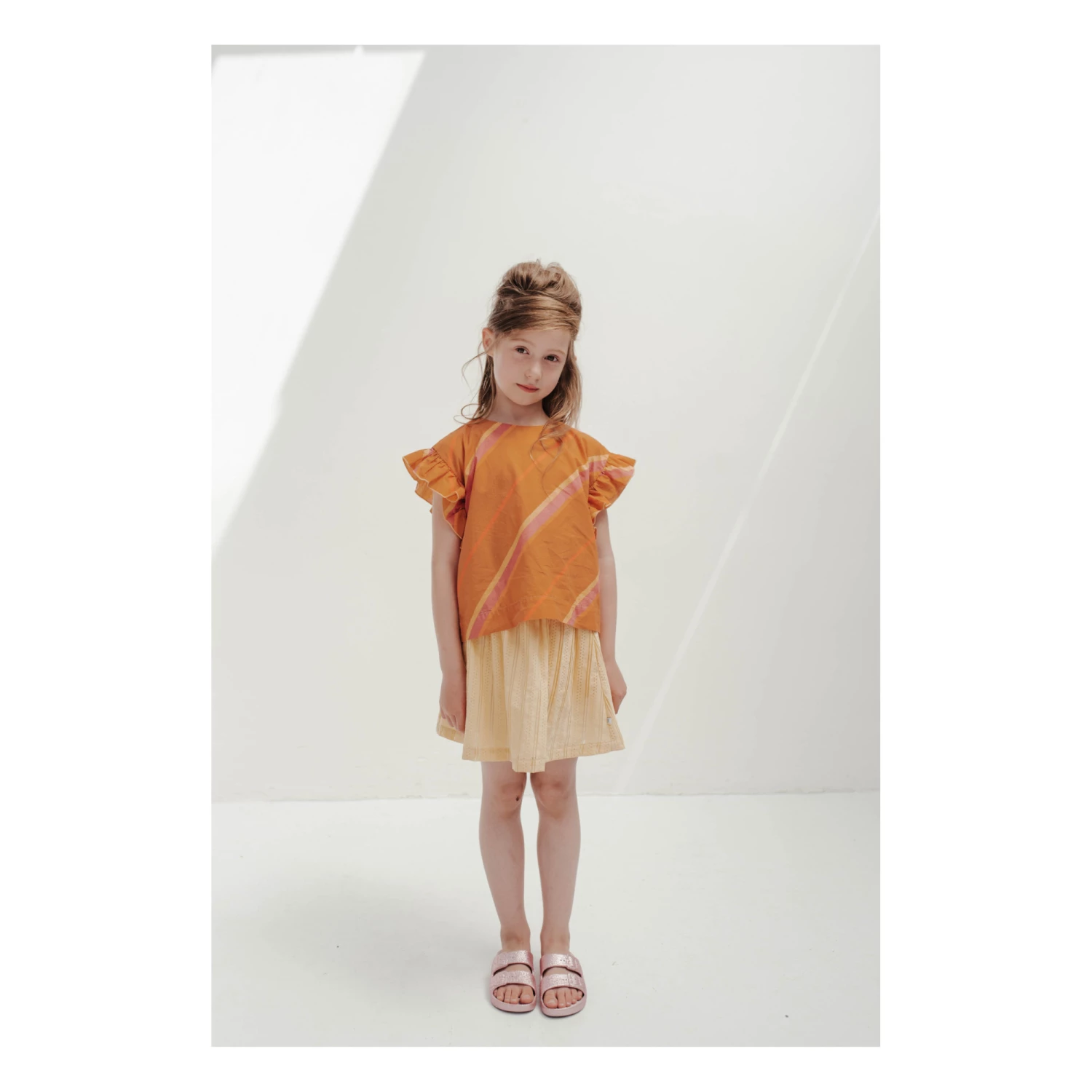 Outlet ๐ฏ Misty Organic Cotton T-shirt Orange Repose AMS Fashion Teen, Children ๐ฏ 2 Outlet ๐ฏ Misty Organic Cotton T-shirt Orange Repose AMS Fashion Teen, Children ๐ฏ - Image 2