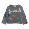 Outlet ⭐ ML Organic Cotton T-shirt Grey Bobo Choses Fashion Children ✔️