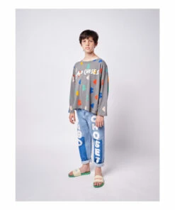 Outlet ⭐ ML Organic Cotton T-shirt Grey Bobo Choses Fashion Children ✔️ -Outlet Kids' Fashion Store ml organic cotton t shirt grey bobo choses fashion children 2