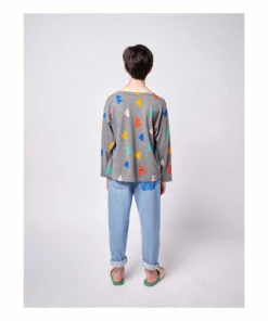 Outlet ⭐ ML Organic Cotton T-shirt Grey Bobo Choses Fashion Children ✔️ -Outlet Kids' Fashion Store ml organic cotton t shirt grey bobo choses fashion children 3