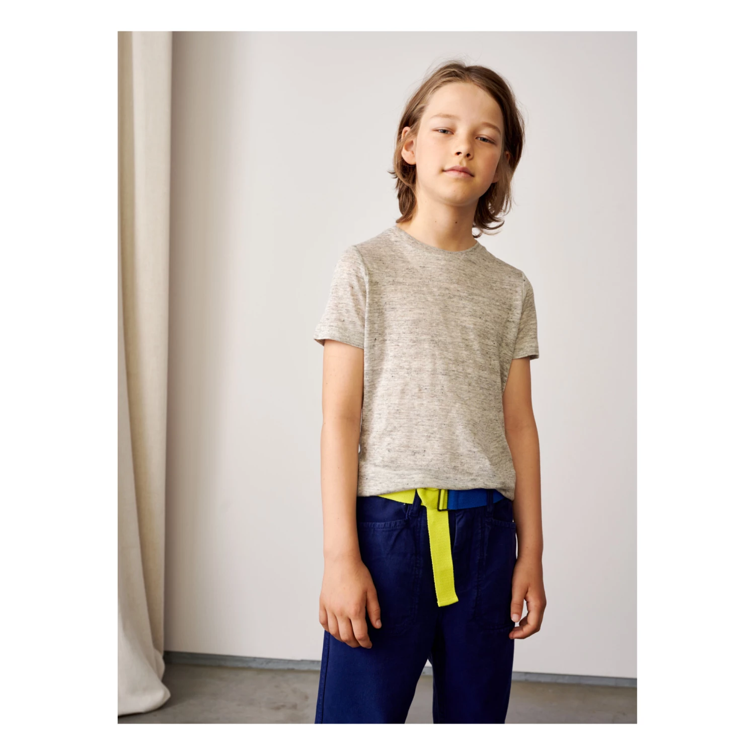 Best Pirce ✔️ Mogo Linen T-shirt Grey Bellerose Fashion Teen, Children ⌛ 2 Best Pirce ✔️ Mogo Linen T-shirt Grey Bellerose Fashion Teen, Children ⌛ - Image 2