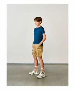 Best deal ❤️ Mogo Linen T-shirt Peacock blue Bellerose Fashion Teen, Children 🤩 -Outlet Kids' Fashion Store mogo linen t shirt peacock blue bellerose fashion teen children 2