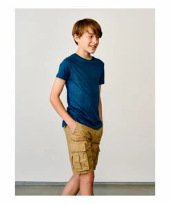 Best deal ❤️ Mogo Linen T-shirt Peacock blue Bellerose Fashion Teen, Children 🤩 -Outlet Kids' Fashion Store mogo linen t shirt peacock blue bellerose fashion teen children 4