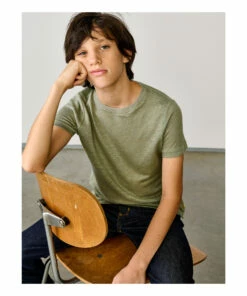 Best Pirce 🌟 Mogo Linen T-shirt Sage Bellerose Fashion Teen, Children 🤩 -Outlet Kids' Fashion Store mogo linen t shirt sage bellerose fashion teen children 2