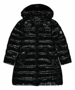 Outlet 🌟 Moka Down Jacket Black Moncler Fashion Teen, Children ⌛