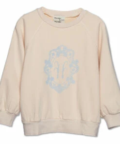 Best Pirce 😍 Monogram Sweatshirt Powder pink Wander & Wonder Fashion Children 👍