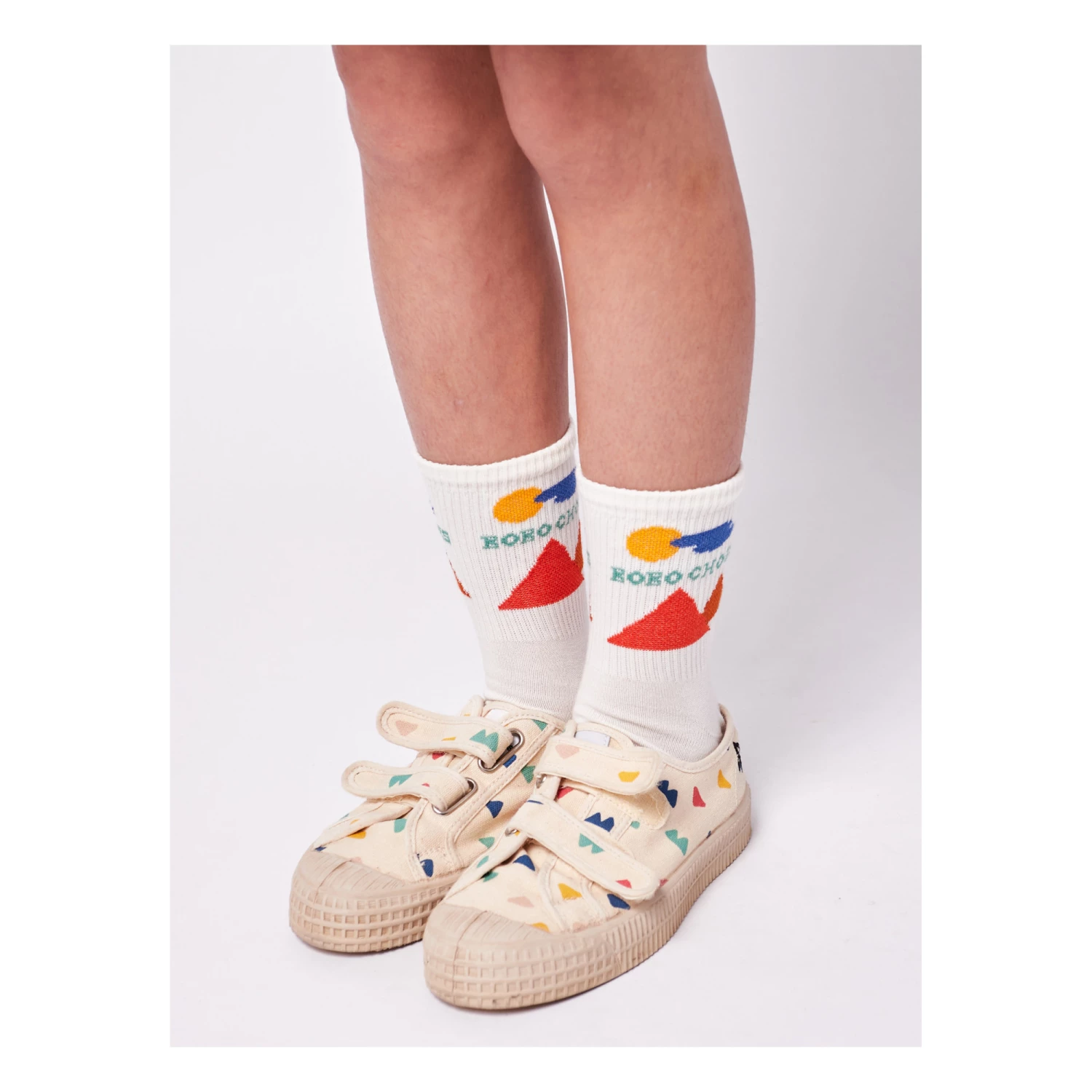 Promo 🤩 Mountain 🧦 Socks Ecru Bobo Choses Fashion Children 🤩 2 Promo 🤩 Mountain 🧦 Socks Ecru Bobo Choses Fashion Children 🤩 - Image 2