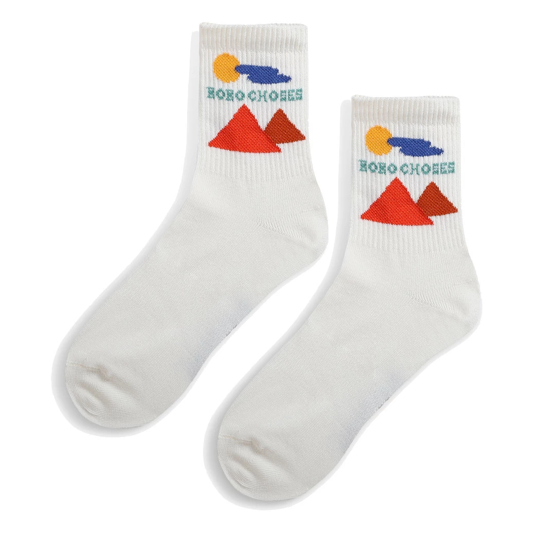 Promo 🤩 Mountain 🧦 Socks Ecru Bobo Choses Fashion Children 🤩 1 Promo 🤩 Mountain 🧦 Socks Ecru Bobo Choses Fashion Children 🤩