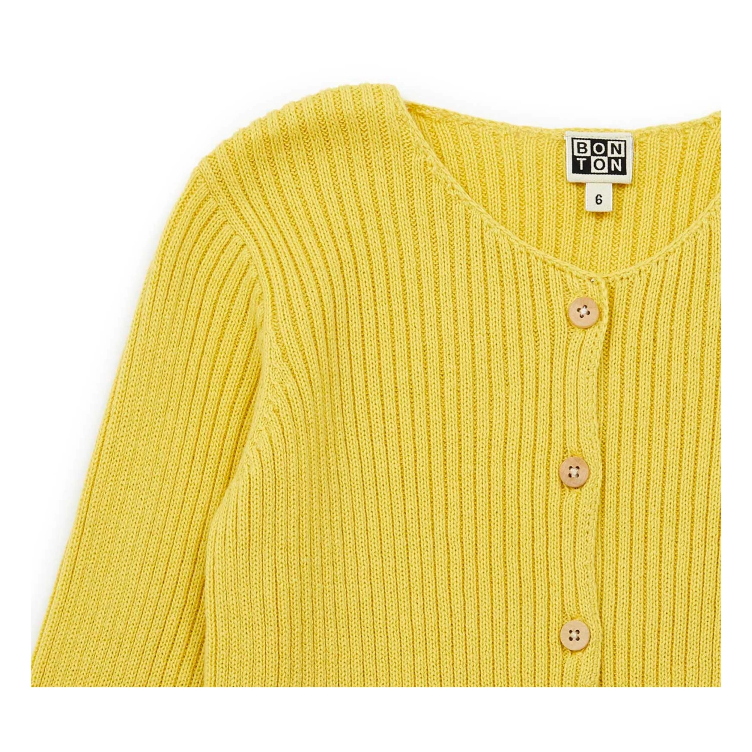 Brand new 🌟 Mouton Organic Cotton Cardigan Yellow Bonton Fashion Children ⌛ 2 Brand new 🌟 Mouton Organic Cotton Cardigan Yellow Bonton Fashion Children ⌛ - Image 2