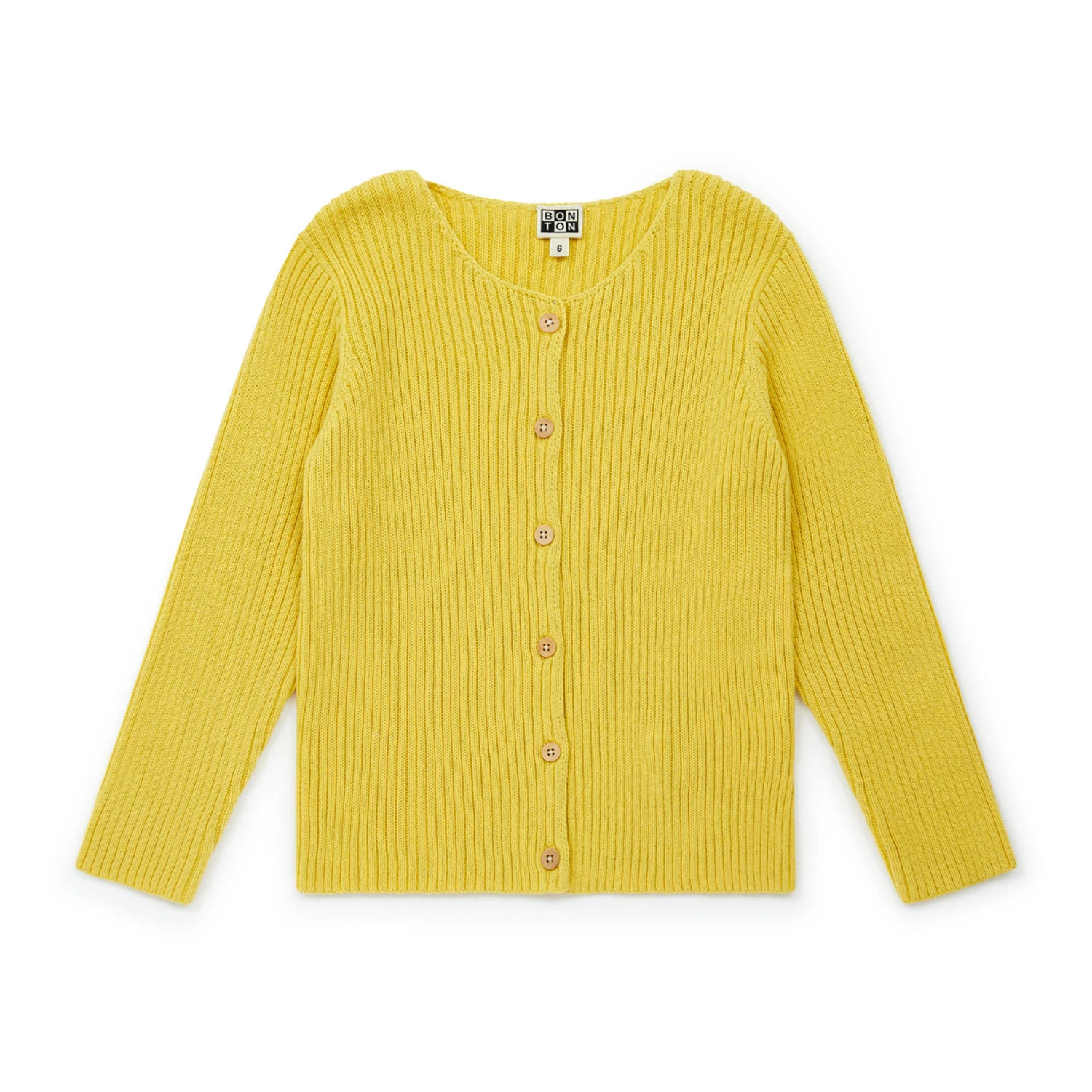 Brand new 🌟 Mouton Organic Cotton Cardigan Yellow Bonton Fashion Children ⌛ 1 Brand new 🌟 Mouton Organic Cotton Cardigan Yellow Bonton Fashion Children ⌛
