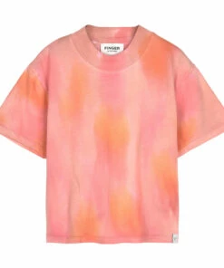 Flash Sale 🧨 Nadia Tie-Dye T-shirt Pink Finger in the nose Fashion Teen, Children 👍