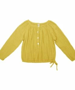 Wholesale 😀 Naia Long Sleeve Blouse Sunflower Yellow S028 Numero 74 Fashion Children 🎁
