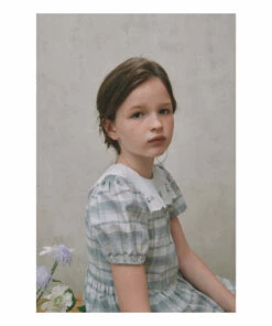 Budget 😀 Navia 👗 Dress Grey blue Louisiella Fashion Children ✨ -Outlet Kids' Fashion Store navia dress grey blue louisiella fashion children 2