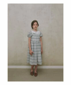 Budget 😀 Navia 👗 Dress Grey blue Louisiella Fashion Children ✨ -Outlet Kids' Fashion Store navia dress grey blue louisiella fashion children 3