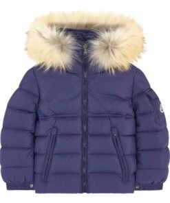Hot Sale ๐งจ New Byron Down Jacket Navy blue Moncler Fashion Teen, Children โค๏ธ