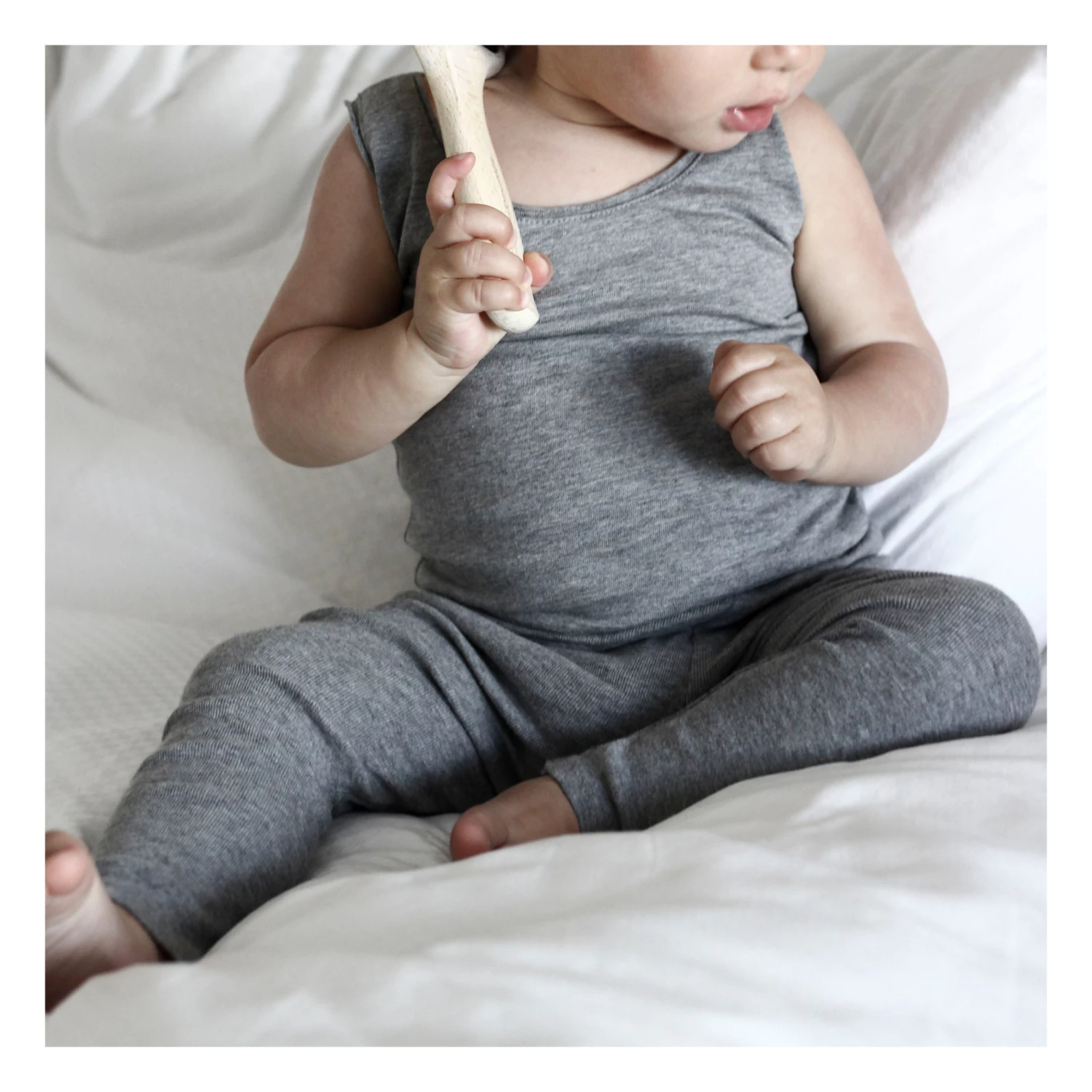Promo ⌛ Nicer Organic Cotton Leggings Grey Minimalisma Fashion Baby, Children ❤️ 2 Promo ⌛ Nicer Organic Cotton Leggings Grey Minimalisma Fashion Baby, Children ❤️ - Image 2