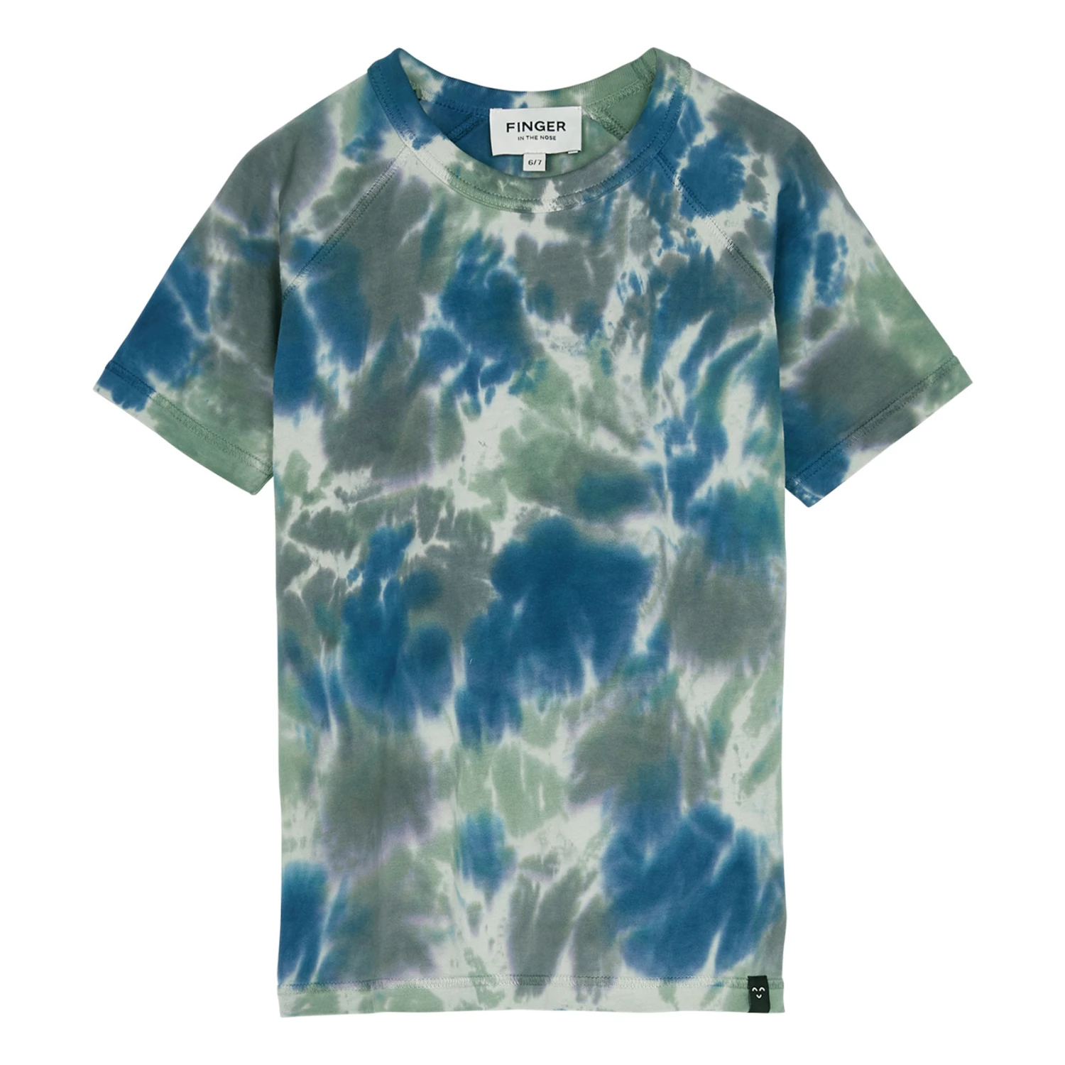 Promo ✨ Nolan Tie-Dye T-shirt Blue Finger in the nose Fashion Teen, Children ✨ 1 Promo ✨ Nolan Tie-Dye T-shirt Blue Finger in the nose Fashion Teen, Children ✨
