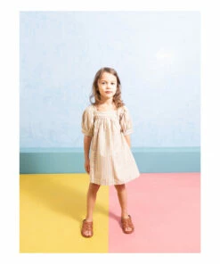 Outlet 🤩 Nora Striped 👗 Dress Ecru Ketiketa Fashion Children 😀 -Outlet Kids' Fashion Store nora striped dress ecru ketiketa fashion children 3