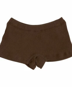Best Sale 🎁 Nurdan Organic Cotton Ribbed Shorts Chocolate Yoli & Otis Fashion Children 😀