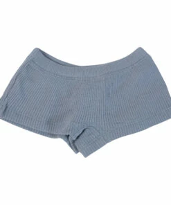 Flash Sale 🔔 Nurdan Organic Cotton Ribbed Shorts Grey blue Yoli & Otis Fashion Children 👍