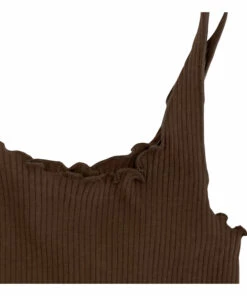 New 👏 Nurdan Organic Cotton Ribbed Tank Top Chocolate Yoli & Otis Fashion Children 👍 -Outlet Kids' Fashion Store nurdan organic cotton ribbed tank top chocolate yoli otis fashion children 2