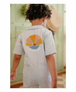 Deals 🎁 Obash Chambray Jumpsuit Light blue Louise Misha Fashion Children 👏 -Outlet Kids' Fashion Store obash chambray jumpsuit light blue louise misha fashion children 3