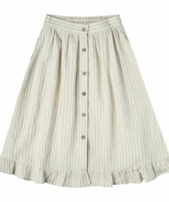 New ✨ Oceanside Long Striped Skirt Brown Rylee + Cru Fashion Children 🎁
